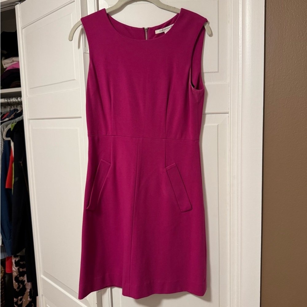 Diane Von Furstenberg Fuchsia Mini Dress